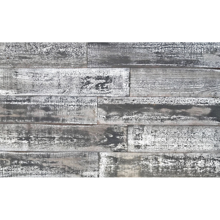 48'' Antique Textured Reclaimed Pine Wood Wall Planks