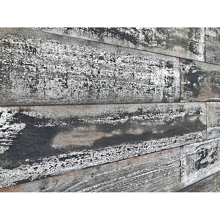 48'' Antique Textured Reclaimed Pine Wood Wall Planks