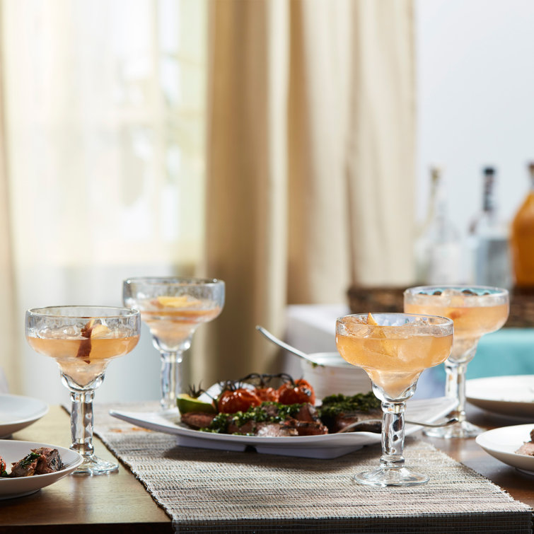 Yucatan Clear Glass Margarita Set of 4