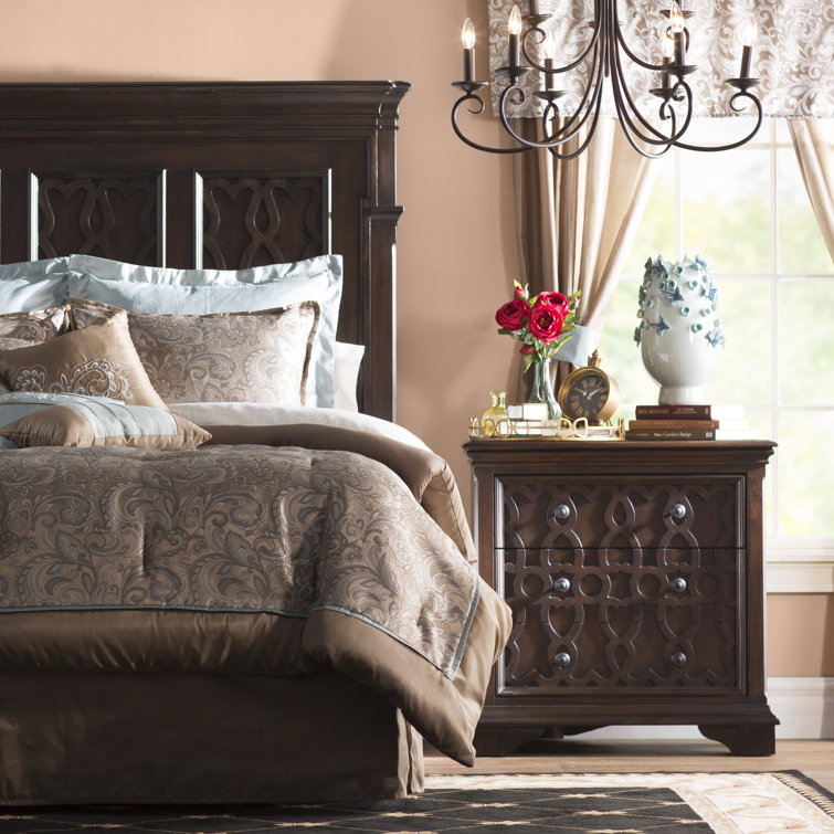 Brystol 24-Piece Blue and Brown Queen Comforter Set