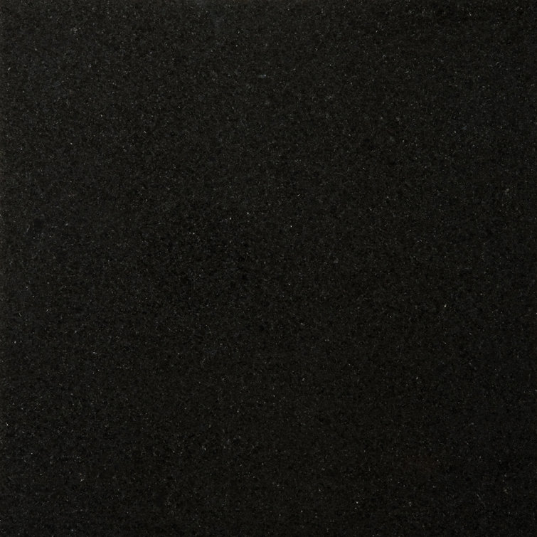 Absolute Black Polished Granite 12" x 12" Tile