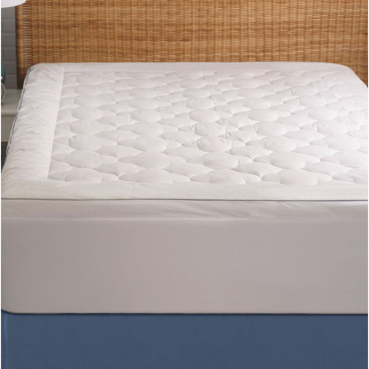 Queen Size Cooling Cotton Down Alternative Mattress Pad