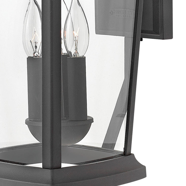 Bromley Museum Black Dual-Light Outdoor Wall Sconce in Bronze