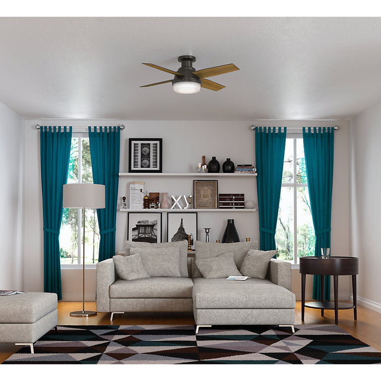 Noble Bronze 44" Dempsey Low Profile Ceiling Fan with LED Light and Remote