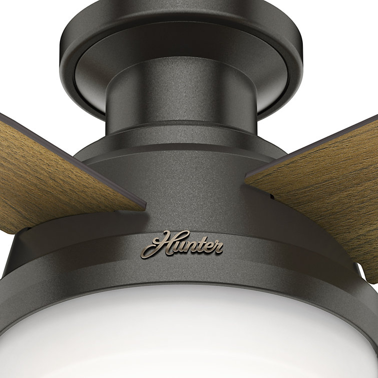 Noble Bronze 44" Dempsey Low Profile Ceiling Fan with LED Light and Remote