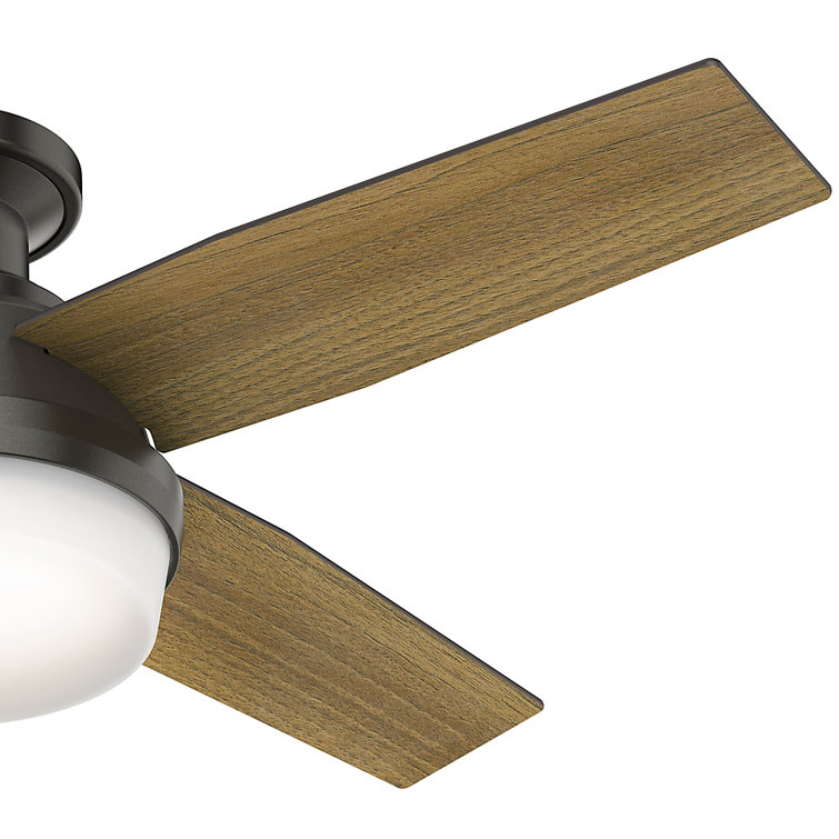 Noble Bronze 44" Dempsey Low Profile Ceiling Fan with LED Light and Remote