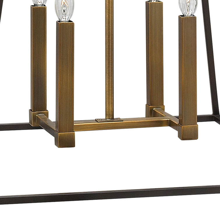 Fulton Vintage Industrial 4-Light Bronze Pendant