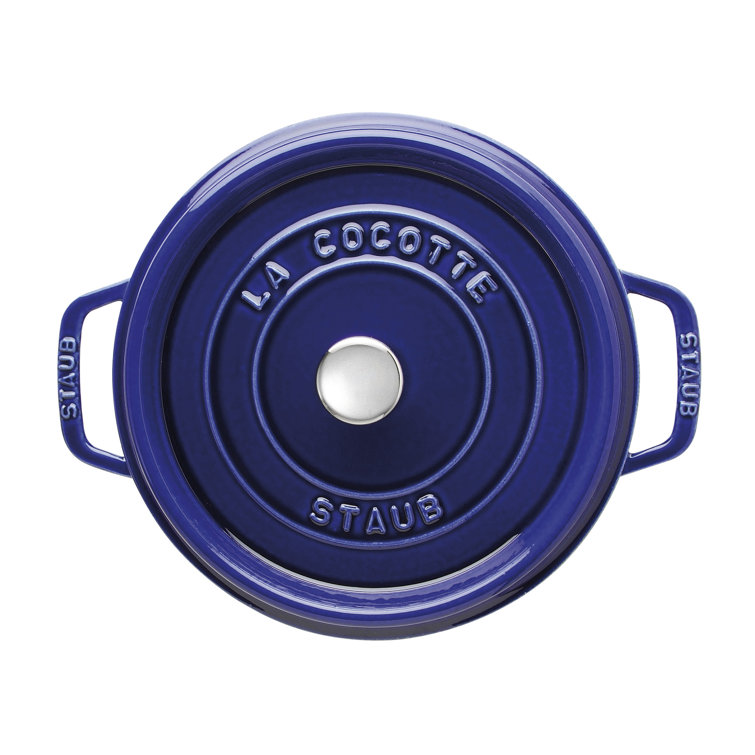Deep Blue 7 Qt Enameled Cast Iron Dutch Oven