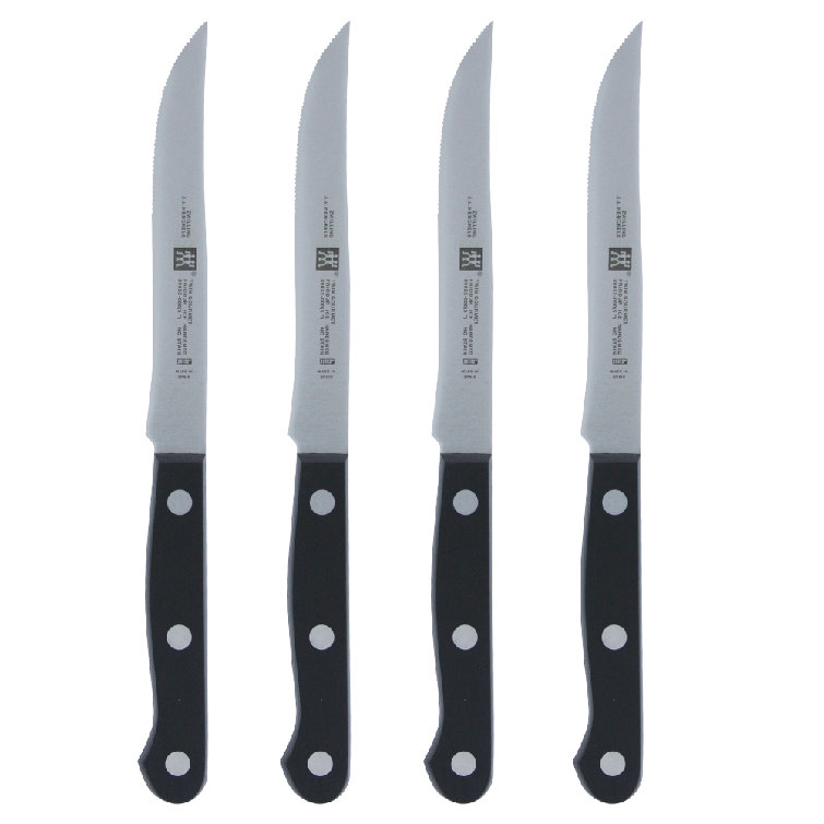 ZWILLING Professional S 18-Piece Knife Block Set, Chef Knife, Serrated Utility Knife, Steak Knife Set, Black