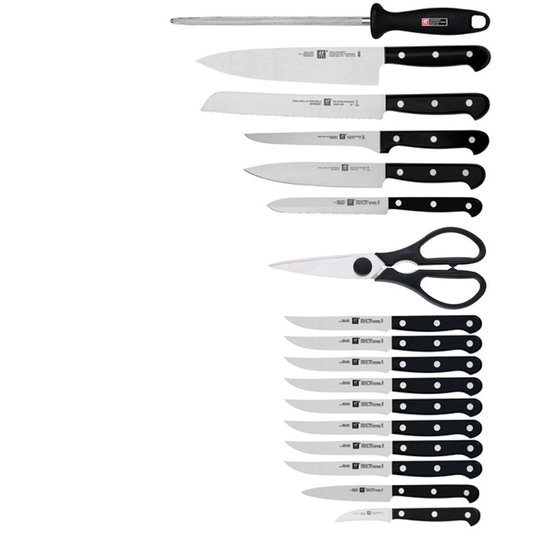 ZWILLING J.A. Henckels ZWILLING TWIN Gourmet Classic 18-Piece Knife Block Set