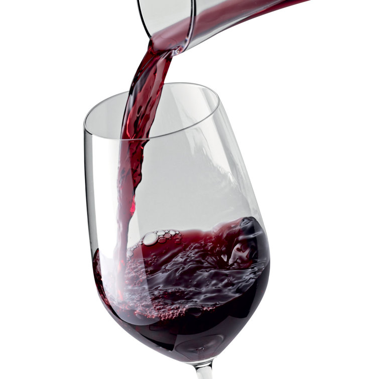 Set of 6 Clear Crystal Bordeaux Grand Wine Glasses