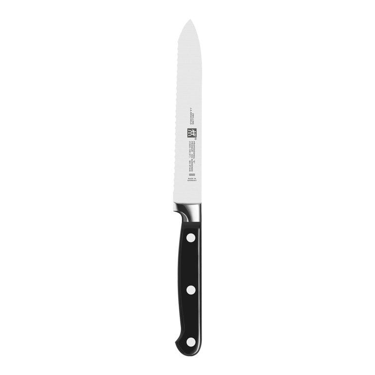 ZWILLING Professional S 18-Piece Knife Block Set, Chef Knife, Serrated Utility Knife, Steak Knife Set, Black