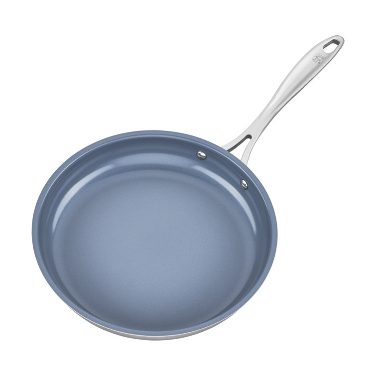 10" Stainless Steel Ceramic Nonstick Fry Pan