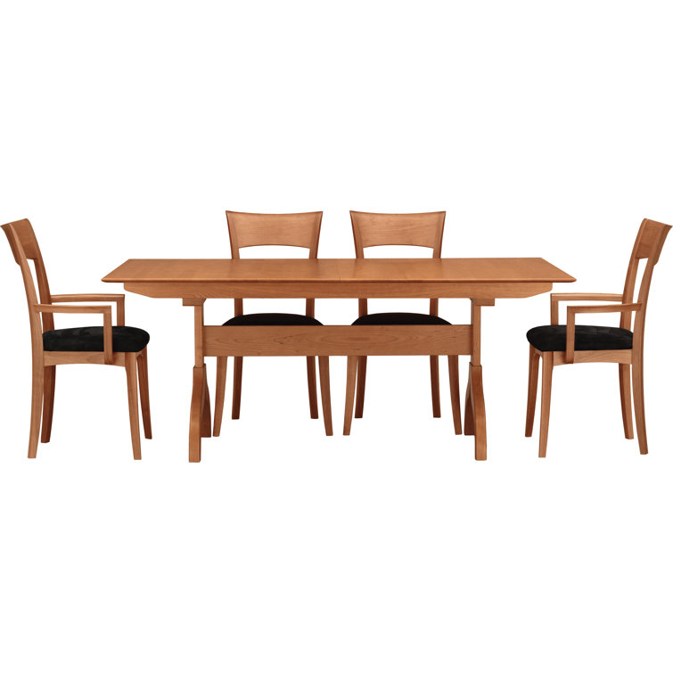 Sarah Contemporary Extendable Dining Table in Natural Cherry