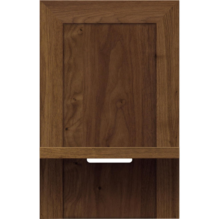 Moduluxe Weathered Steel 29" Solid Wood Floating Nightstand