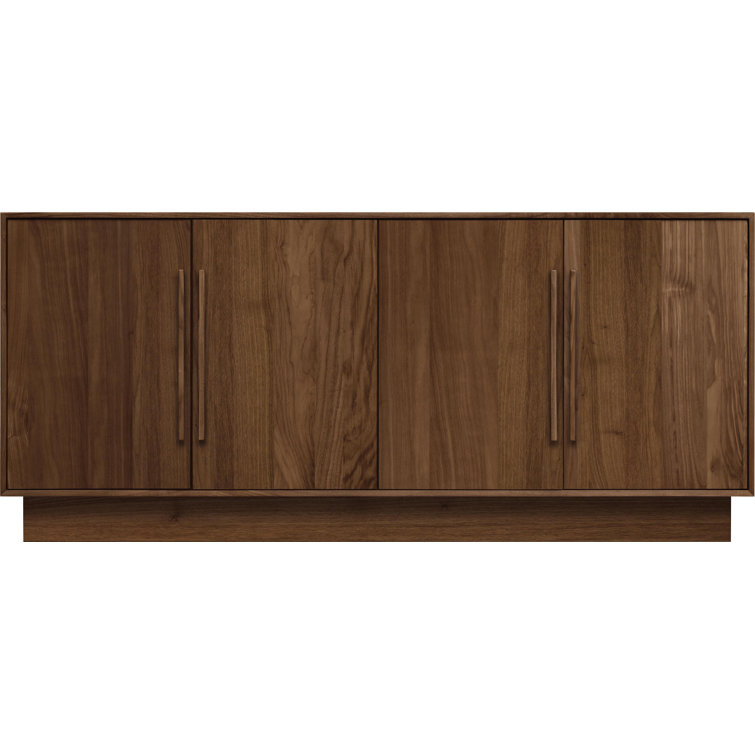 Moduluxe 4-Door Dresser in Natural Walnut with Soft Close Drawers