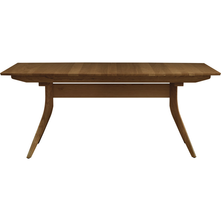 Catalina Natural Walnut Mid-Century Modern Trestle Table