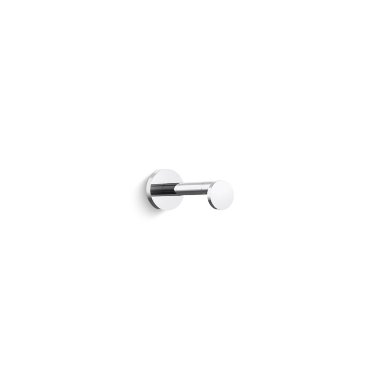 Polished Chrome Modern Wall Mount Toilet Paper Holder
