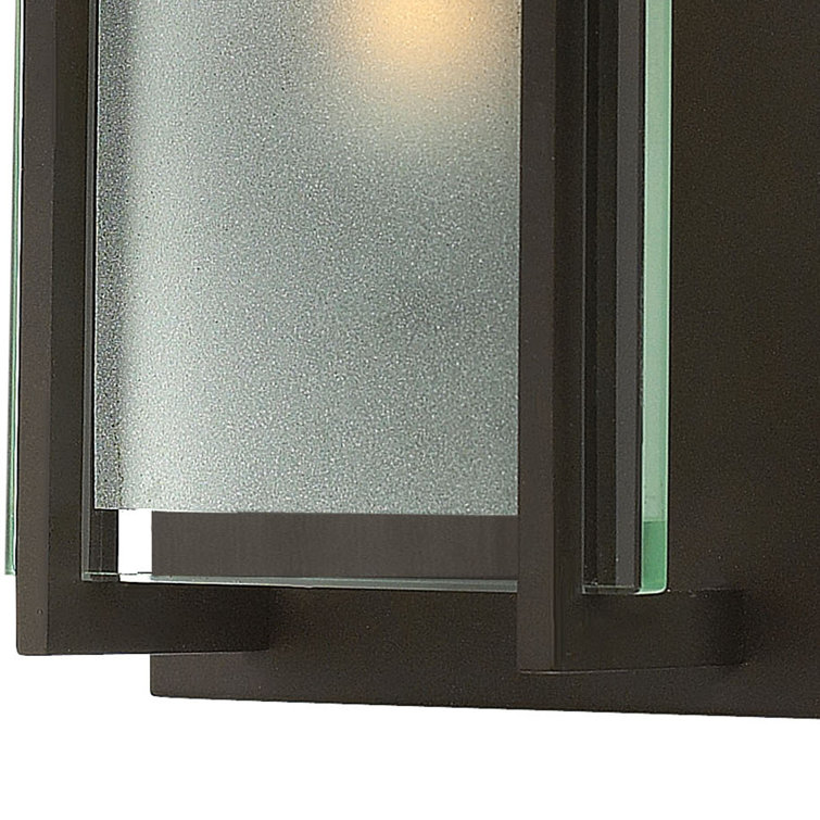 Sleek Minimalist Brushed Nickel 1-Light Outdoor Sconce