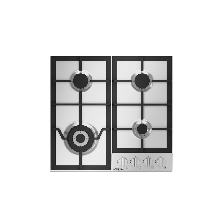 Ancona 23'' Stainless Steel 4 Burner Gas Cooktop