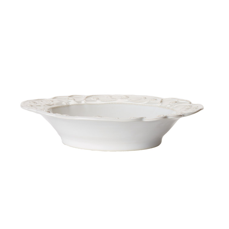 White Ceramic Microwave and Dishwasher Safe Pasta/Soup Bowl