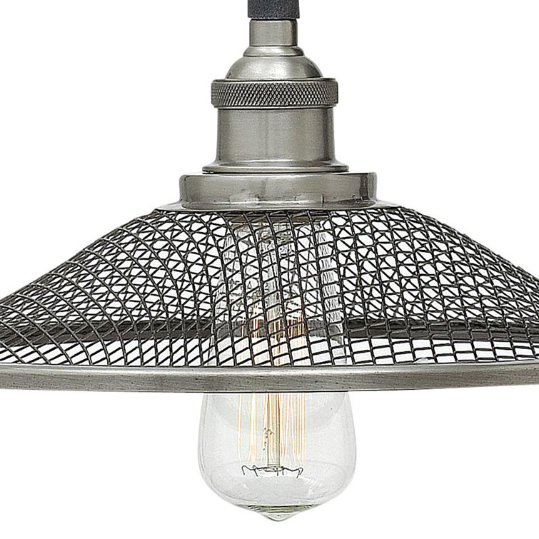 Aged Zinc Nickel Direct Wired Electric Wall Sconce