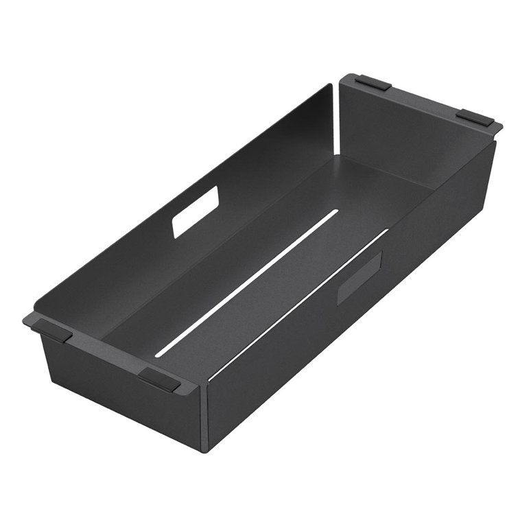 Matte Black Stainless Steel Adjustable Sink Colander