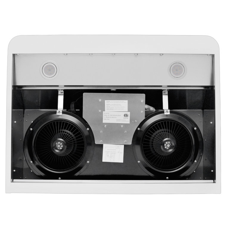 36 Inch Wide Stainless Steel Convertible Under Cabinet Range Hood