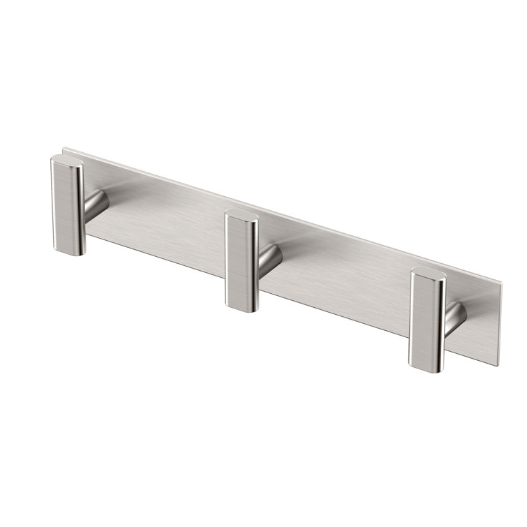 Satin Nickel Triple Modern Bathroom Towel Hook