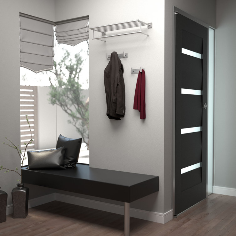 Satin Nickel Triple Modern Bathroom Towel Hook