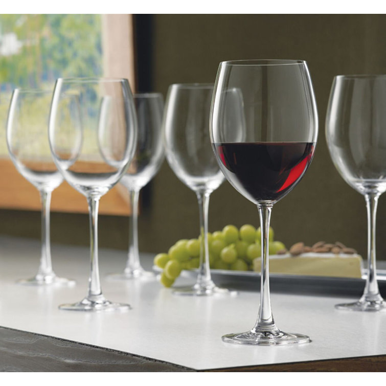 Tuscany Classics Clear European Crystal Red Wine Glass Set of 6
