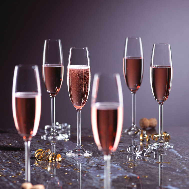 Tuscany Classics Clear Crystal Champagne Flute Set