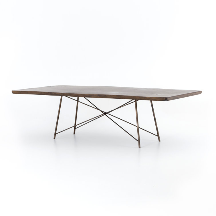 Reclaimed Wood and Iron Contemporary Dining Table