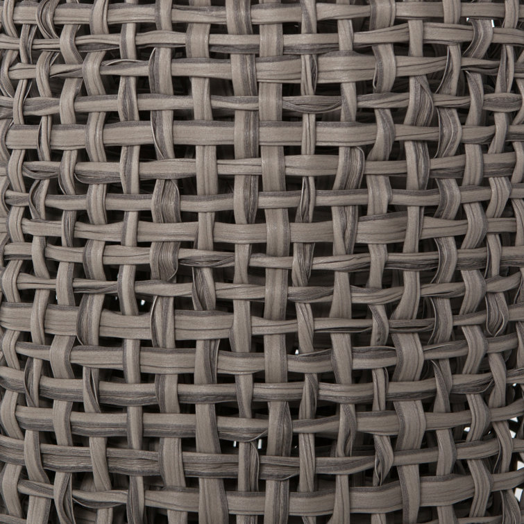 Natural Woven Round Recycled Plastic Basket Set