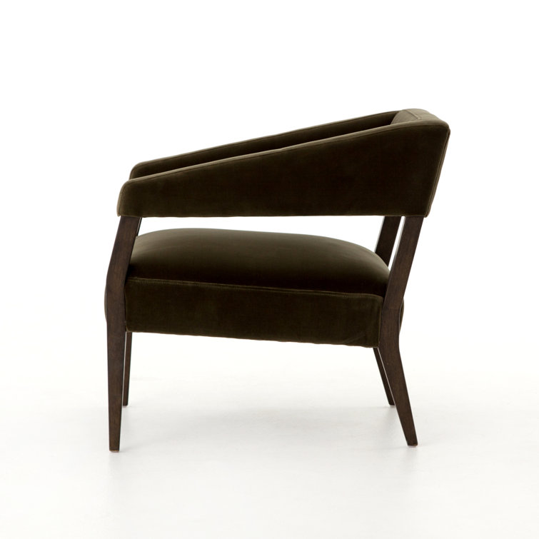 Surrey Olive Deep Seat Wood Accent Chair