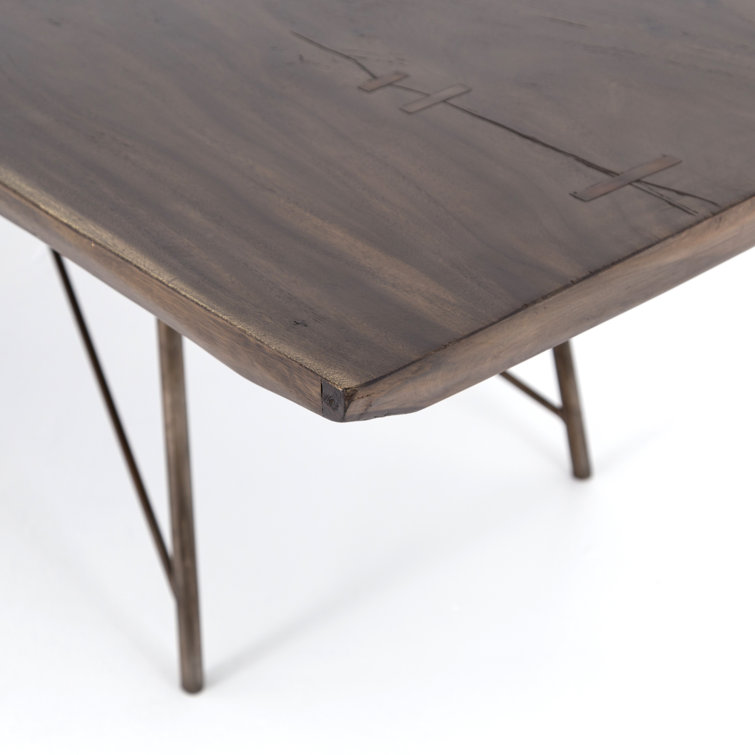 Reclaimed Wood and Iron Contemporary Dining Table