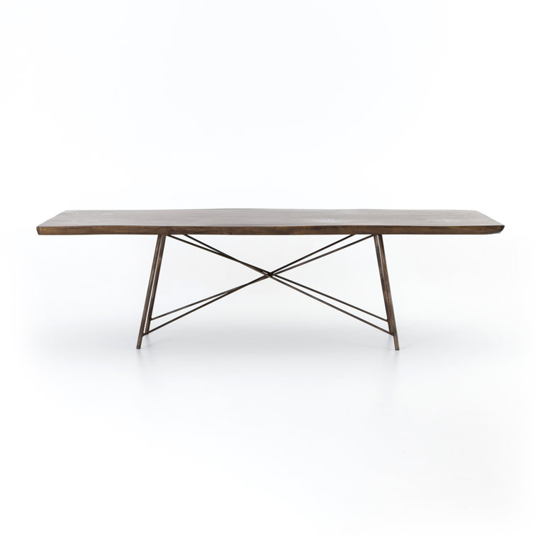 Reclaimed Wood and Iron Contemporary Dining Table