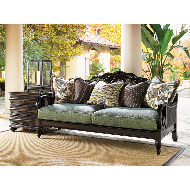 Traditional Brown Mahogany Square Table with Storage