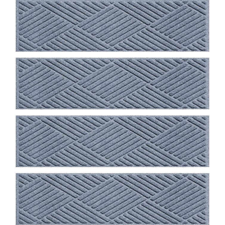 WaterHog Diamonds 8.5 in. x 30 in. Indoor Outdoor Stair Treads