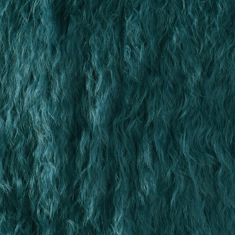 Teal Wool 16" x 16" Square Throw Pillow Set