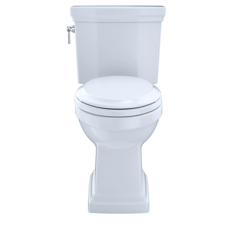 Eco-Savvy Bone Elongated Dual Flush High-Efficiency Toilet