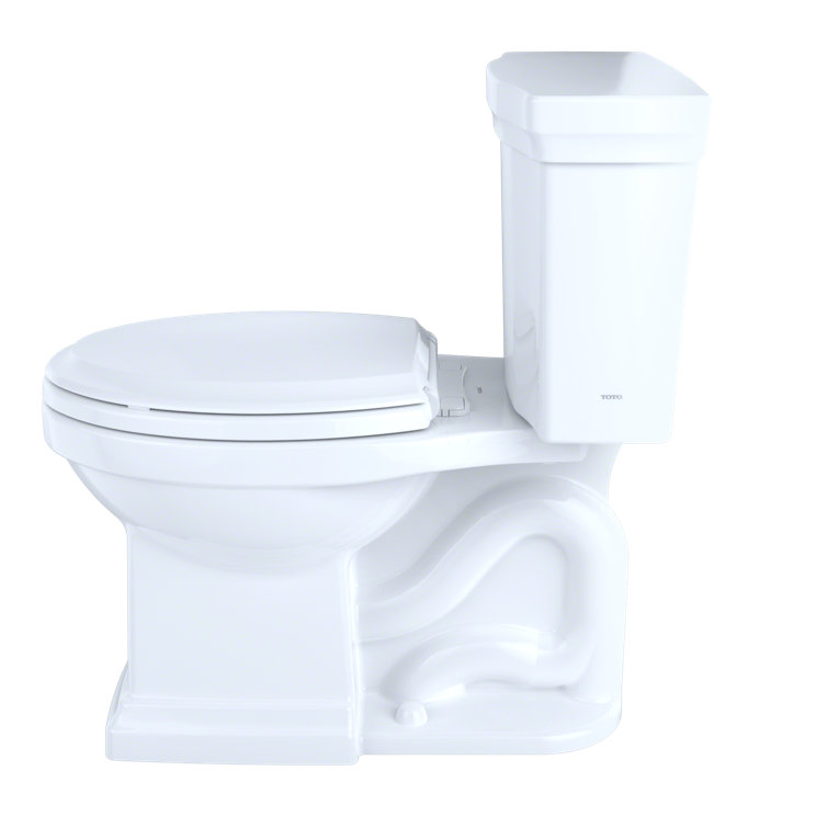 Eco-Savvy Bone Elongated Dual Flush High-Efficiency Toilet