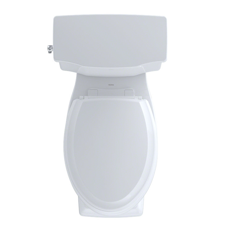 Eco-Savvy Bone Elongated Dual Flush High-Efficiency Toilet