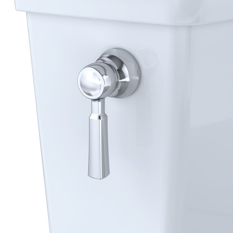 Eco-Savvy Bone Elongated Dual Flush High-Efficiency Toilet