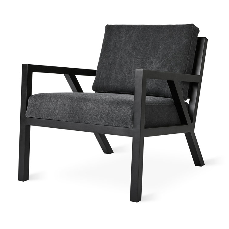 Mid-Century Modern Truss Lounge Chair in Vintage Mineral