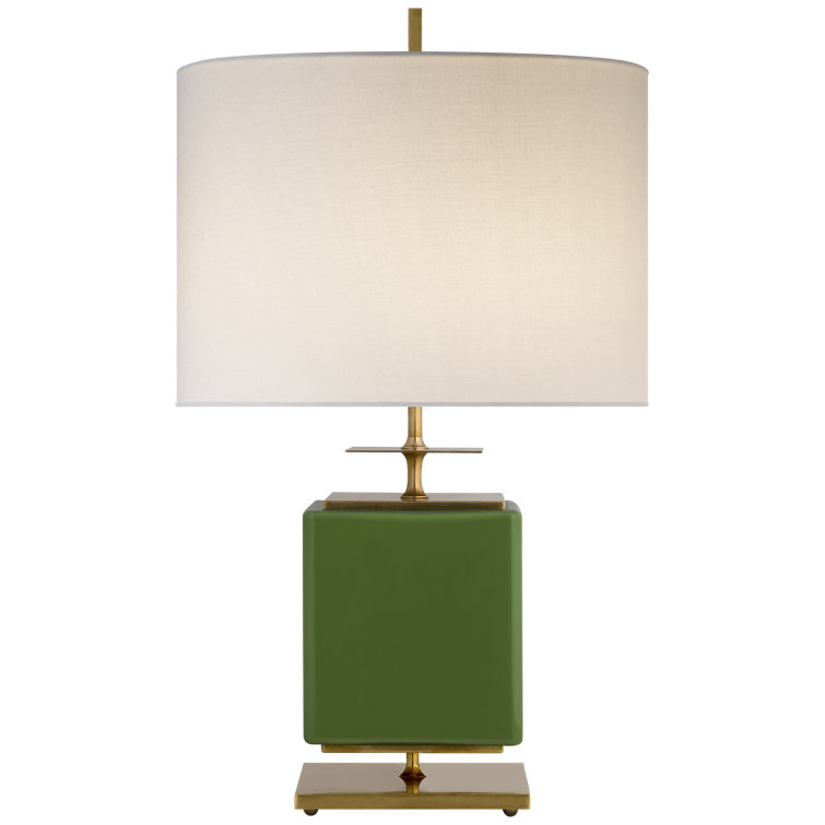 Adjustable Green and Cream Outdoor Table Lamp