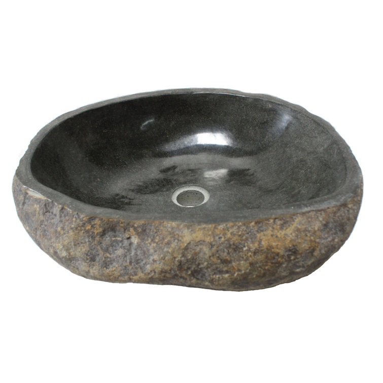 Eden 18'' Gray Stone Vessel Bathroom Sink