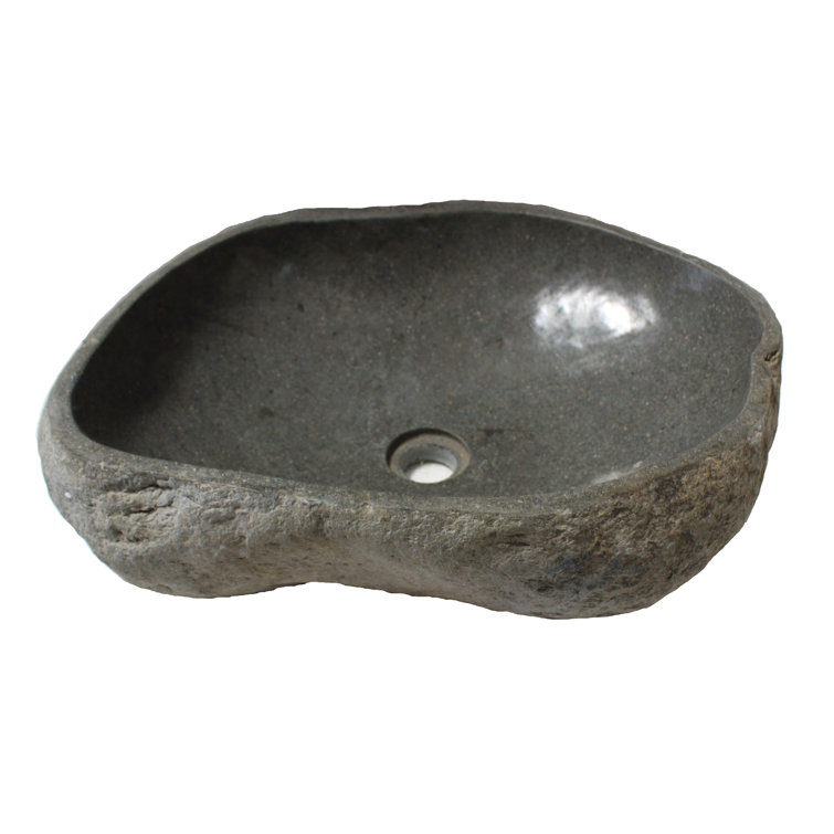 Eden 18'' Gray Stone Vessel Bathroom Sink