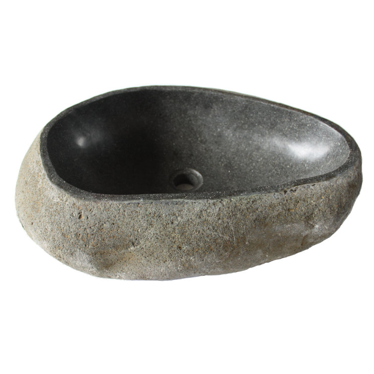 Eden 18'' Gray Stone Vessel Bathroom Sink