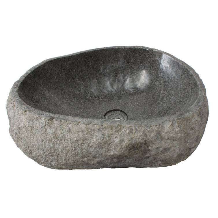 Eden 18'' Gray Stone Vessel Bathroom Sink